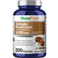 NusaPure Shiitake Mushroom 10:1 Extract, 900 mg Equivalent to 9000mg 200 Veggie Capsules (Non-GMO, Vegan) NusaPureBuy Supplements Australia