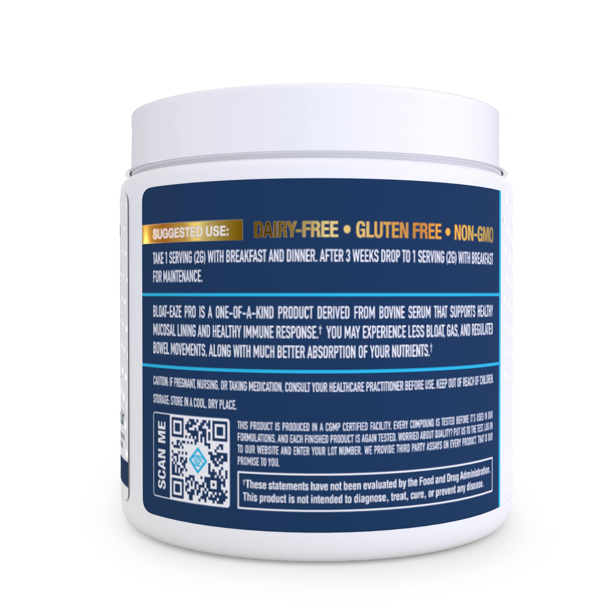 NuEthix Formulations Bloat Eaze Pro Support for Gut Barrier Function Dietary Supplement, 60 Servings