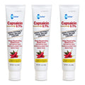 Globe (3 Pack) Capsaicin 0.1% High Potency Pain Relief Cream, Unscented (2 oz) Deep Penetrating Relief from: Arthritis, Muscle, Joint and Back Pain GlobeBuy Supplements Australia