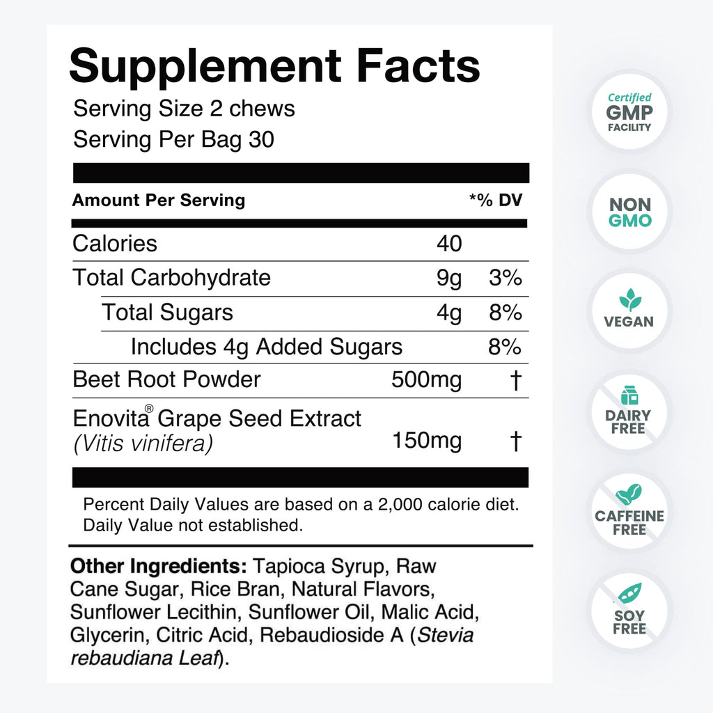 humanN SuperBeets Heart Chews & SuperBeets Black Cherry Powder