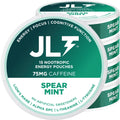 JLT 75 mg Caffeine Nootropic Pouches | Nootropic Energy Pouches with 75mg Caffeine, Lion's Mane, Alpha GPC, L-Tyrosine & L-Theanine with no Artificial Sweeteners | 15 Pouches Per Can JLT EnergyBuy Supplements Australia