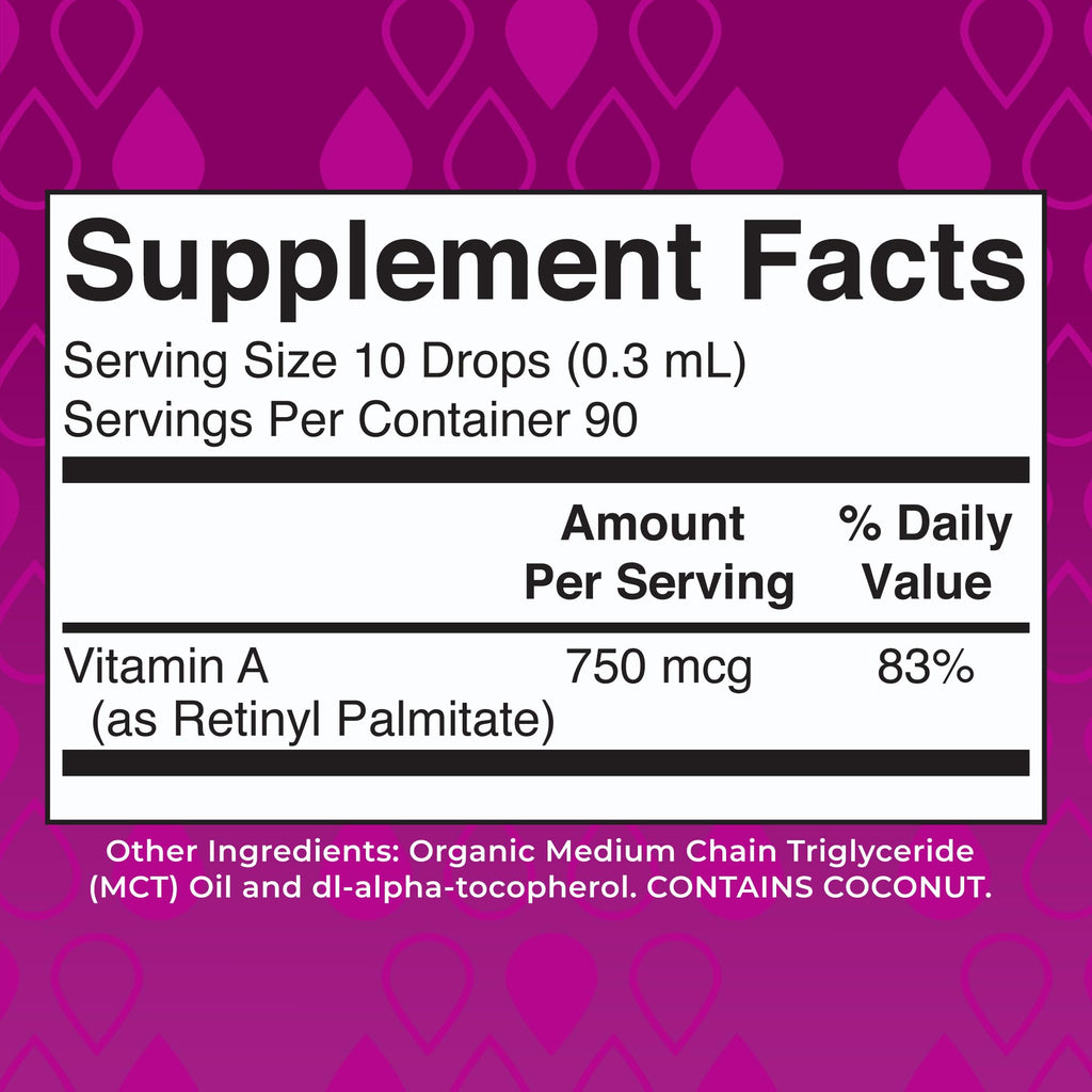 MaryRuth Organics USDA Organic Vitamin A Liquid Drops | 3 Month Supply | Bone Health for Ages 14+ | Essential Vitamin | 750mcg per Serving | Sugar Free | Vegan | Non-GMO | Gluten Free | 1oz MARYRUTH'SBuy Supplements Australia