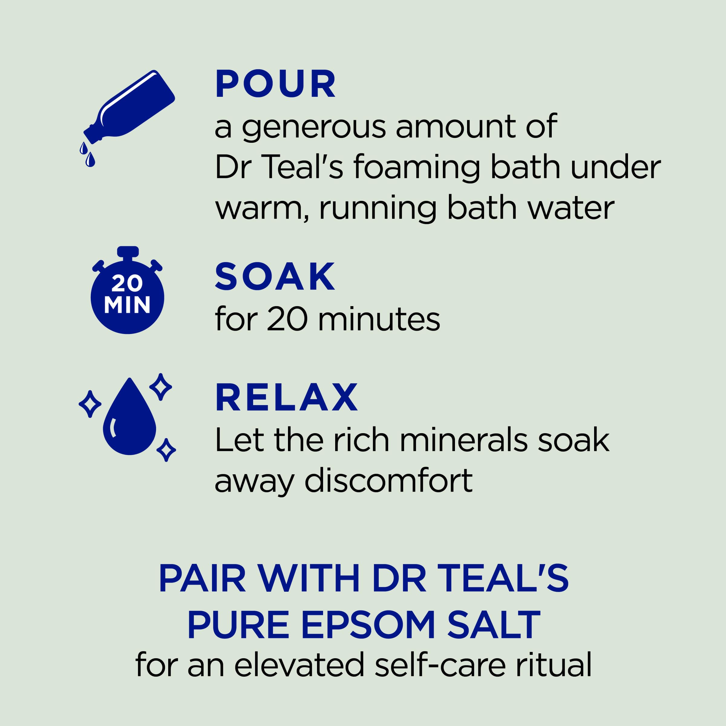 Dr Teal's Foaming Bath with Pure Epsom Salt, Relax & Relief with Eucalyptus & Spearmint Dr Teal'sBuy Supplements Australia
