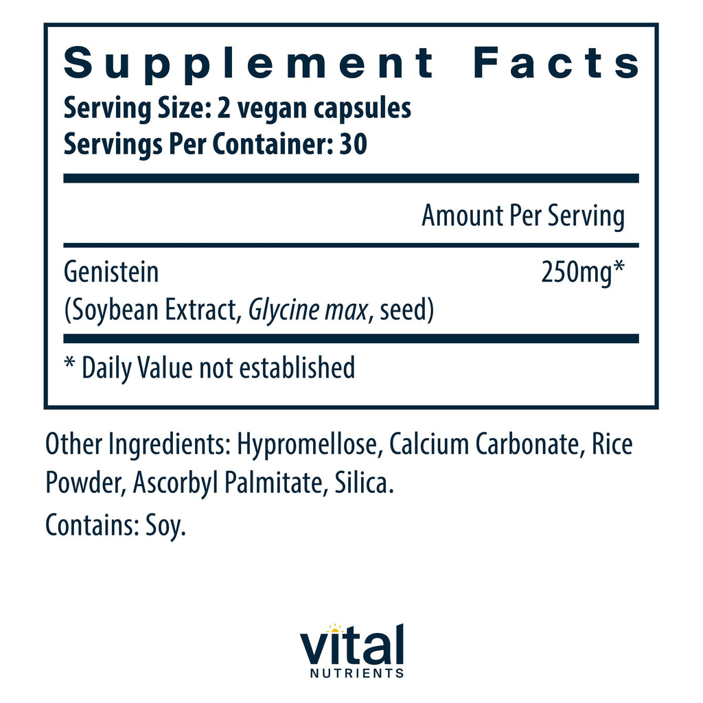 Vital Nutrients Genistein | Easily Absorbed Isoflavones for Bone Health Support Vital NutrientsBuy Supplements Australia
