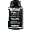 MEGAV-1 Multi-Vitamin, Superfood & Minerals - Daily Multivitamin with Probiotics, Digestive Enzyme, Mushroom Complex for Heart Health, Immune Support, Energy & Stamina - 90 Tablets Hybrid NutraceuticalsBuy Supplements Australia