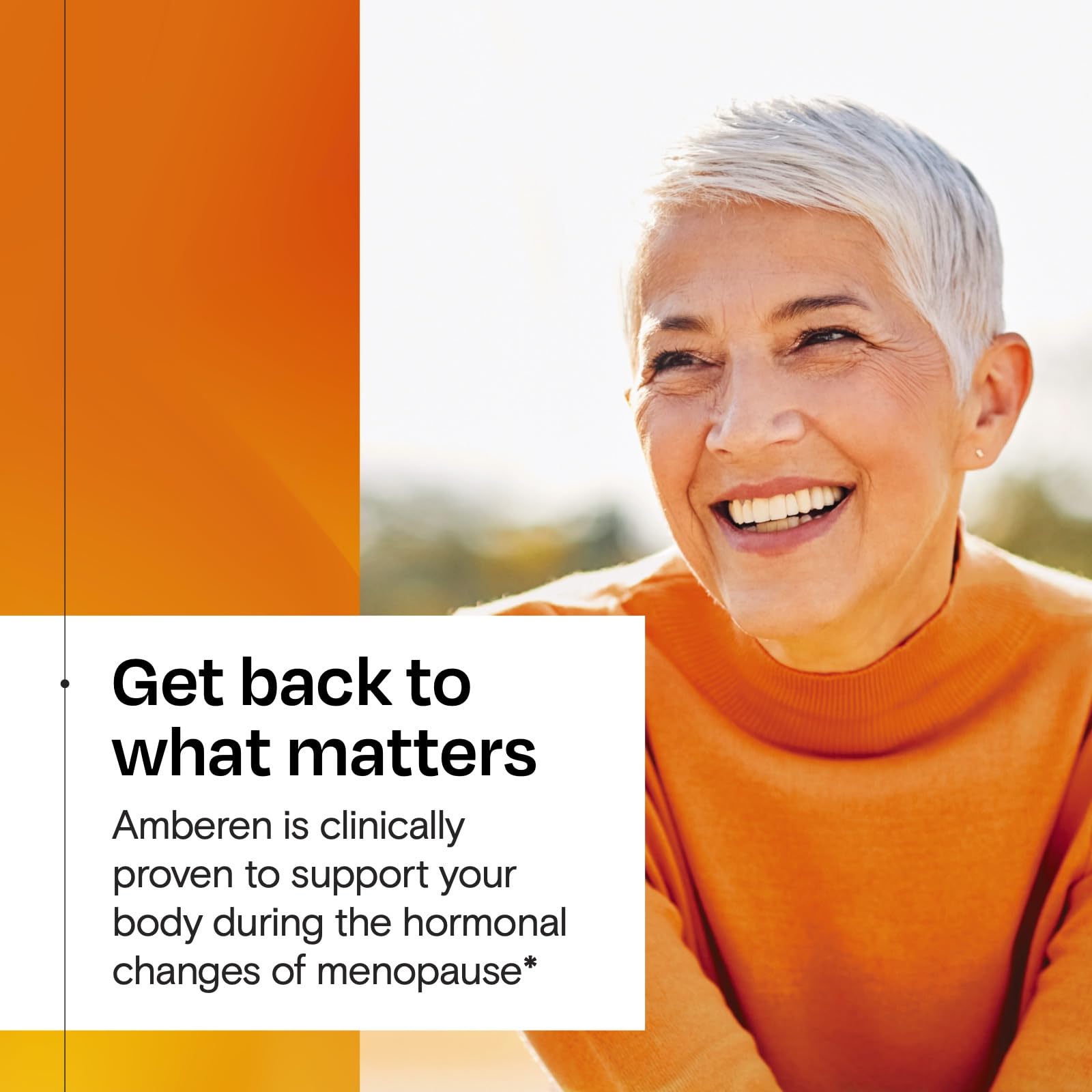 Amberen Menopause Supplement for Women, 60 Capsules, Clinically Proven, Helps Support Hormone Balance, Helps Relieve 12 Menopause Symptoms: Hot Flashes, Night Sweats, Mood Swings and More AmberenBuy Supplements Australia