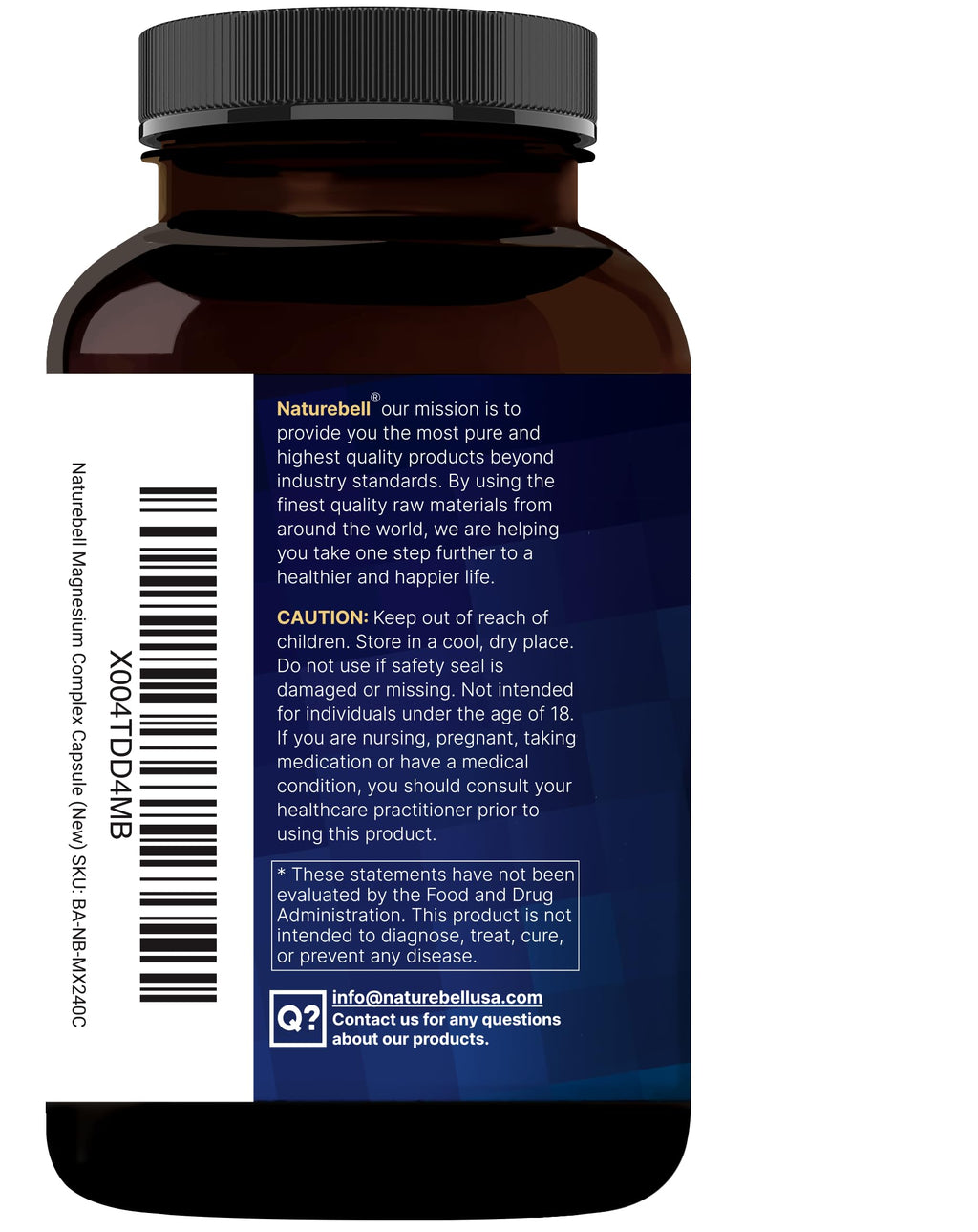 NatureBell 12-in-1 Magnesium Complex 1000mg, 4-Months Supply – Magnesium Glycinate, Citrate, Taurate, Malate, & More – High Absorption Formula for Men & Women – Chelated & Purified – 240 Capsules NatureBell buy supplements Au