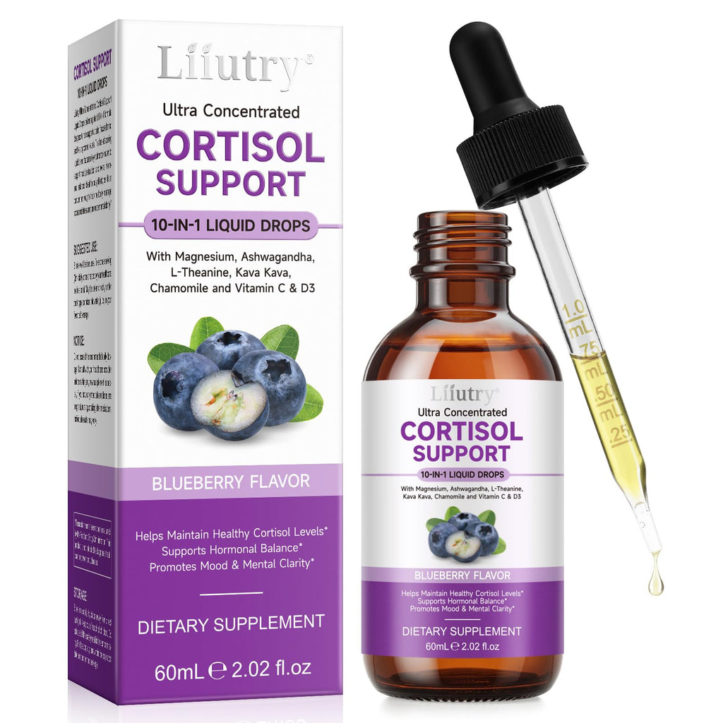 Cortisol Supplement Liquid Drops, Cortisol Supplements for Women & Men, 10 in 1 Cortisol Detox Manager Reducer with Magnesium, Ashwagandha, L-theanine, Hormone Balanced, Sleep Support - 2.02 fl.oz XCTTDXEHBuy Supplements Australia