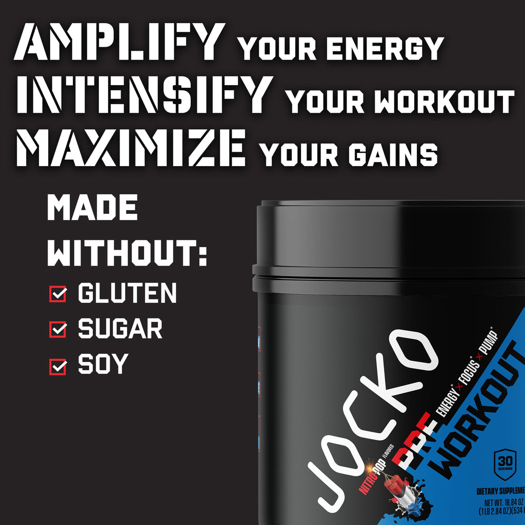 Jocko Pre Workout, Protein Powder, & Creatine Bundle (3 Pack)