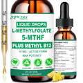 Methylfolate Supplement Liquid Drops, L Methy Folate 15mg Plus Methy B12, B6, B2 Multivitamin, Metabolically Active 5-MTHF Form AMENQ hHEALTHBuy Supplements Australia