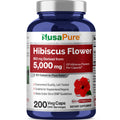 NusaPure Hibiscus Flower 10:1 Extract, 500 mg Equivalent to 5000mg 200 Vegetarian Caps (Non-GMO, Vegan) NusaPureBuy Supplements Australia
