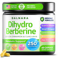 Dalnara Dihydroberberine Capsules 250mg, 60 Count - Supports Metabolic Wellness & Balanced Energy, Non-GMO,Dihydroberberine Supplement DalnaraBuy Supplements Australia