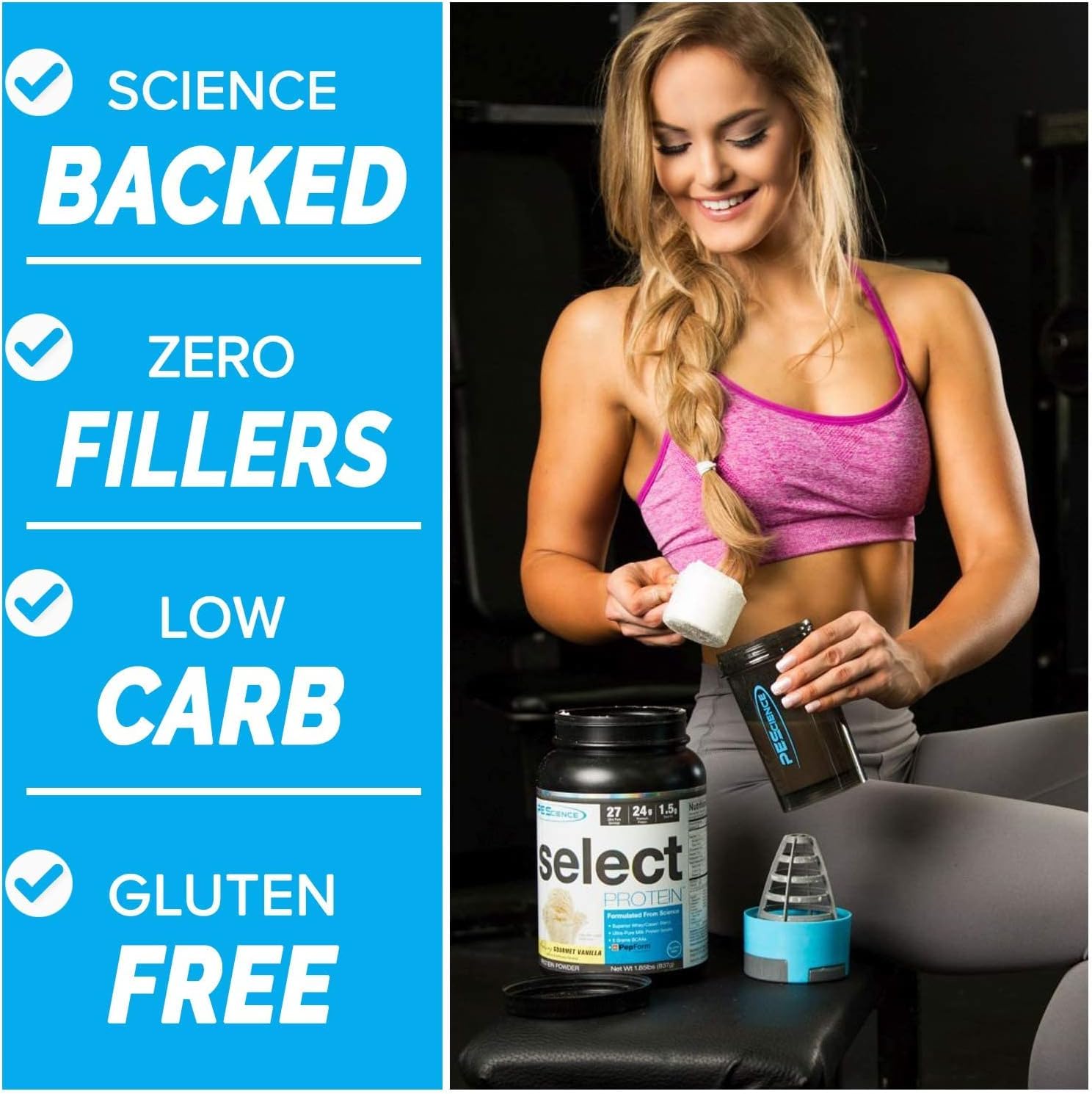 PEScience Select Low Carb Protein Powder, Peppermint Bark, 27 Serving, Keto Friendly PEScienceBuy Supplements Australia