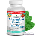 Magnesium Citrate 400mg | 200 Capsules, High Absorption for Sleep, Relax, Leg Cramps, Energy, Extra Strength Easy to Swallow Small Pills for Women & Men, Vegan Supplement for Digestion, Not Tablets NATURE'S BRANCHBuy Supplements Australia