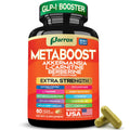 GLP-1 Booster Supplement, Akkermansia, L-Carnitine, Berberine (GlucoVantage), Methylfolate, Methylated B12, Chromium, Capsimax, Psyllium Husk, Probiotics Vitamins D3, B6, 20-in-1 Plant-Based (60 Caps) ParroxBuy Supplements Australia