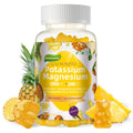 Potassium Magnesium Gummies,High Absorption Magnesium Glycinate,B6,D3,Potassium Citrate for Leg Cramps,Muscle,Electroyte for Adults Kids,Sugar-Free, 60 Gummies (Pineapple) WekannufodBuy Supplements Australia