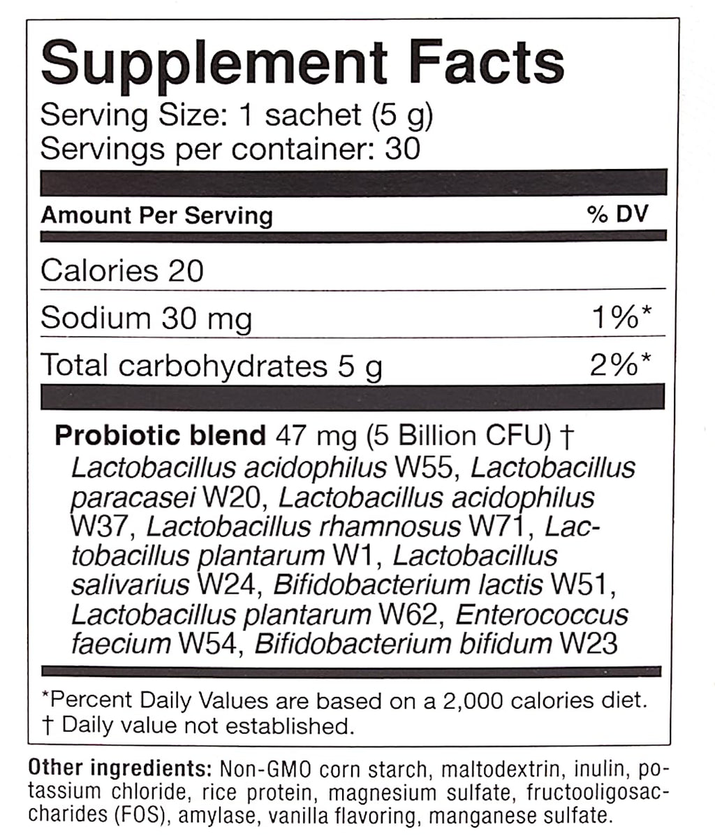 OMNi BiOTiC AB 10 - Clinically Tested Restorative Probiotic - Supports & Restores Gut Flora & Digestion - Digestive Probiotic for Diarrhea - Vegan, Hypoallergenic, Non-GMO (30 Daily Packets) OMNi BiOTiCBuy Supplements Australia