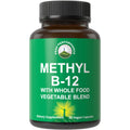 Methyl B12 Vitamin + Whole Food Blend of 25 Vegetables and Fruits for Max Absorption. Vegan Vitamin B12 Methylcobalamin - Methyl B-12 Supplement for Energy, Focus and Relief. 30 Day Supply Capsules Peak PerformanceBuy Supplements Australia
