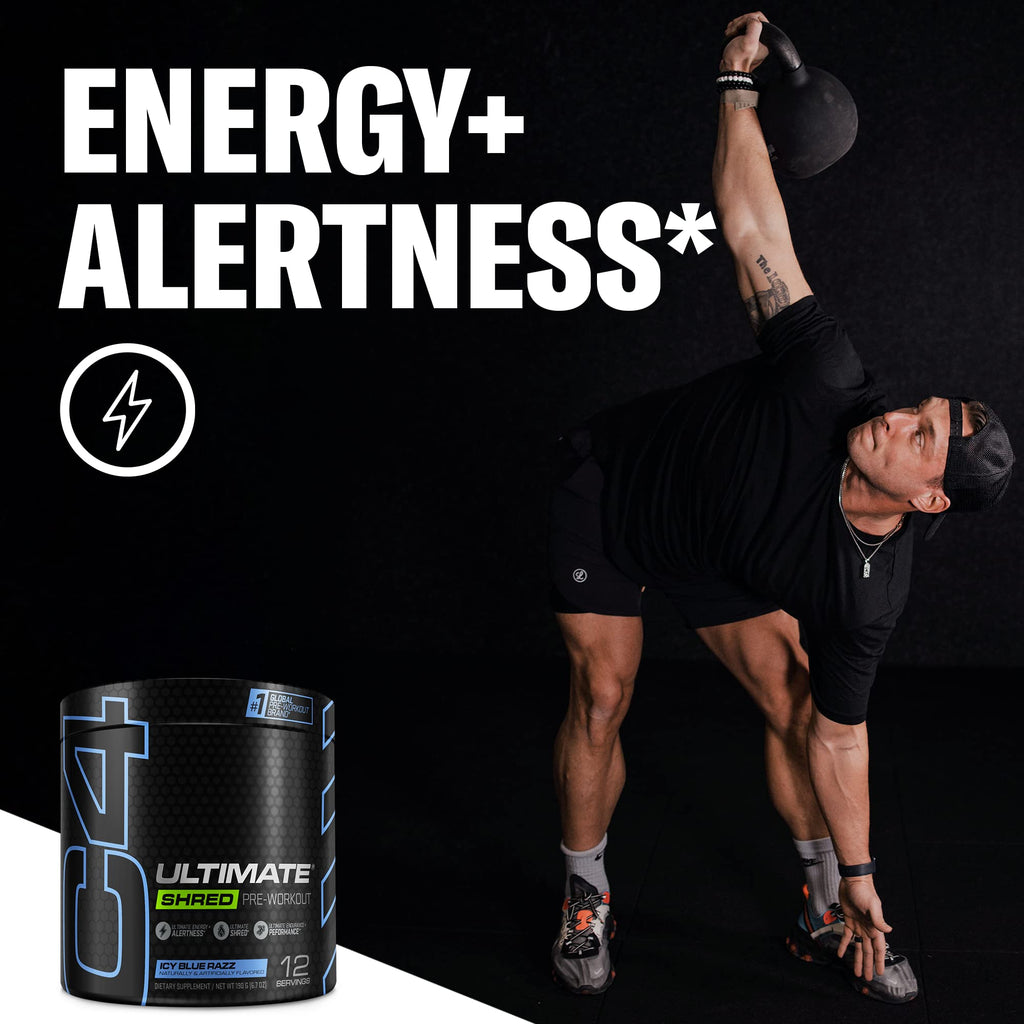 Cellucor C4 Ultimate Shred Pre Workout Powder, Fat Burner for Men & Women, Metabolism CellucorBuy Supplements Australia