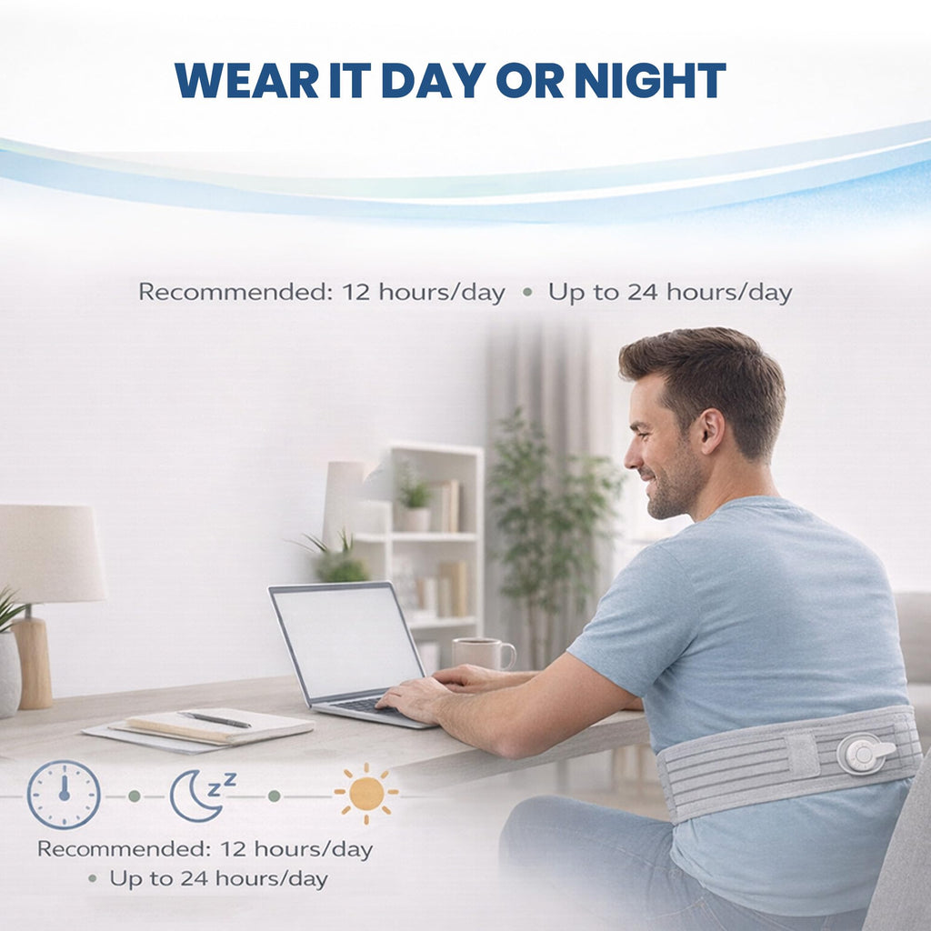 Mint Bucket ActiPatch Wearable Pain-Relief Device, Adjustable Back Wrap Kit for Lower Back, Secure Velcro Hold, Drug-Free Therapy Support, Device + Wrap Included Mint Bucket BrandsBuy Supplements Australia