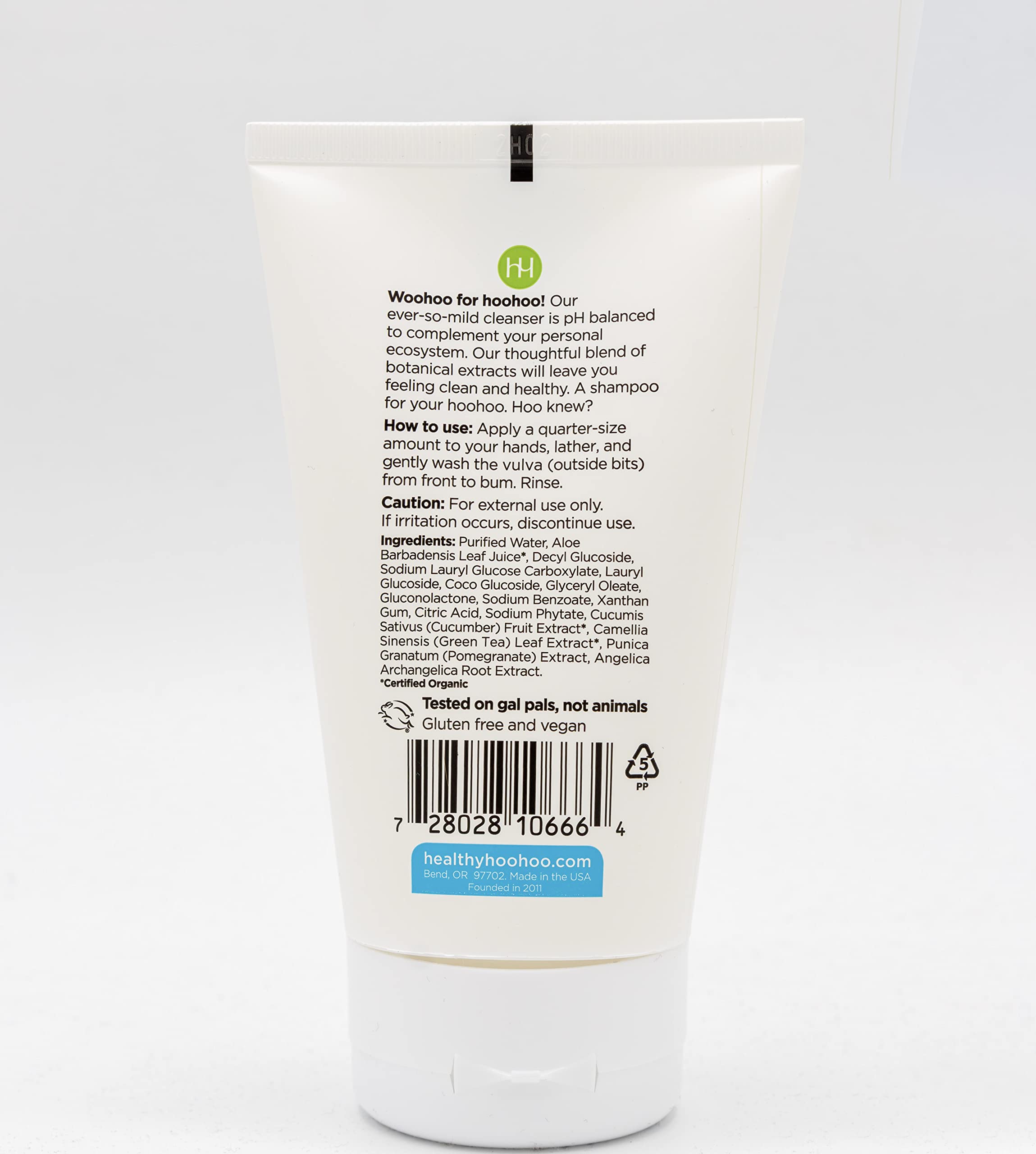 healthy hoohoo Gentle Feminine Wash - Organic Ingredients, pH Balanced, Fragrance Free healthy hoohooBuy Supplements Australia