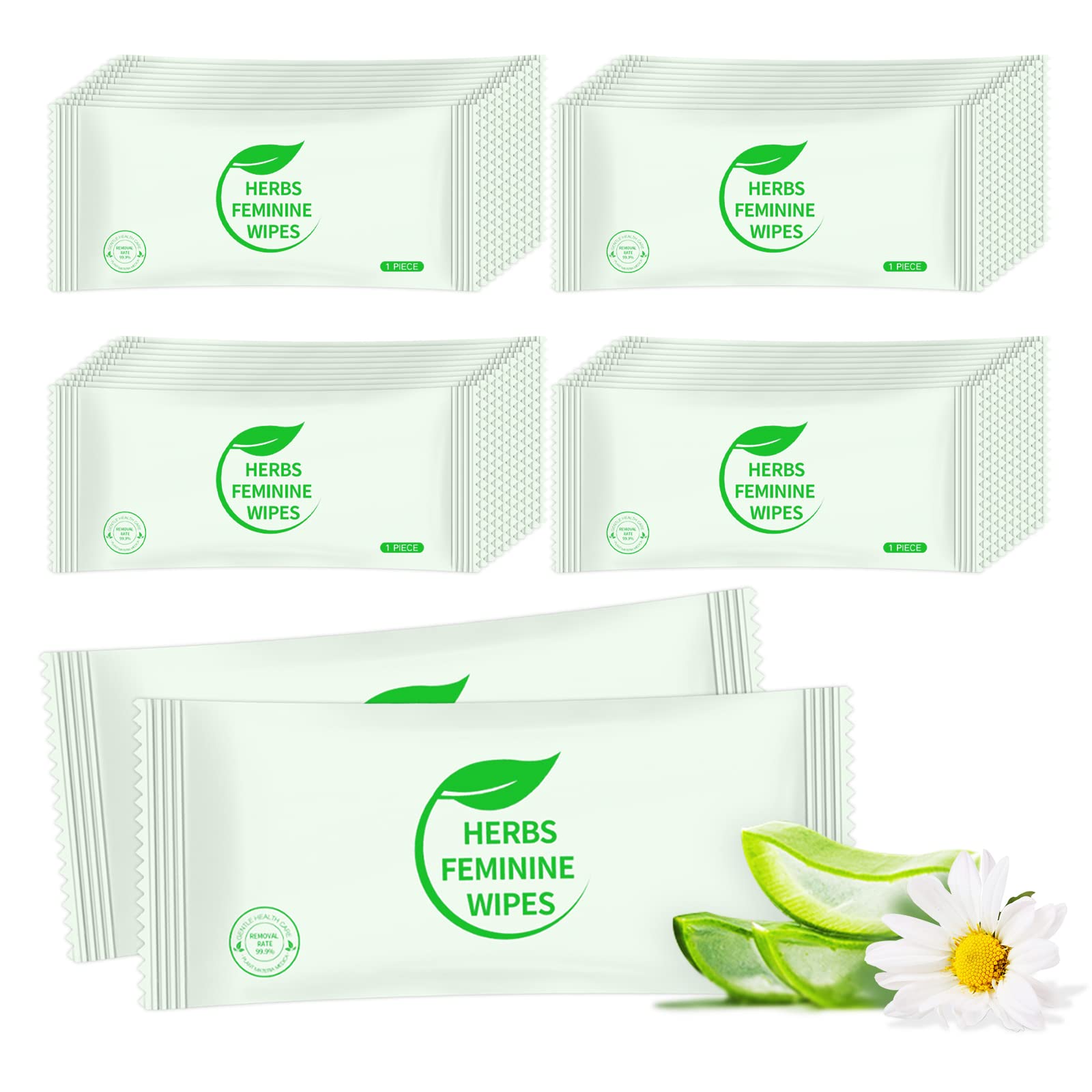 Hipruict Travel Feminine Hygiene Wipes,50 Count Intimate Wipes Feminine Care,Ph Balanced