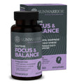 Ashwagandha, Rhodiola, Reishi & 5-HTP for Stress-Free Focus Active Focus & Balance Capsules Caffeine-Free Nootropic for Calm Energy & Mental Clarity, Mood & Immune Support 60 Vegan Capsules SunwarriorBuy Supplements Australia