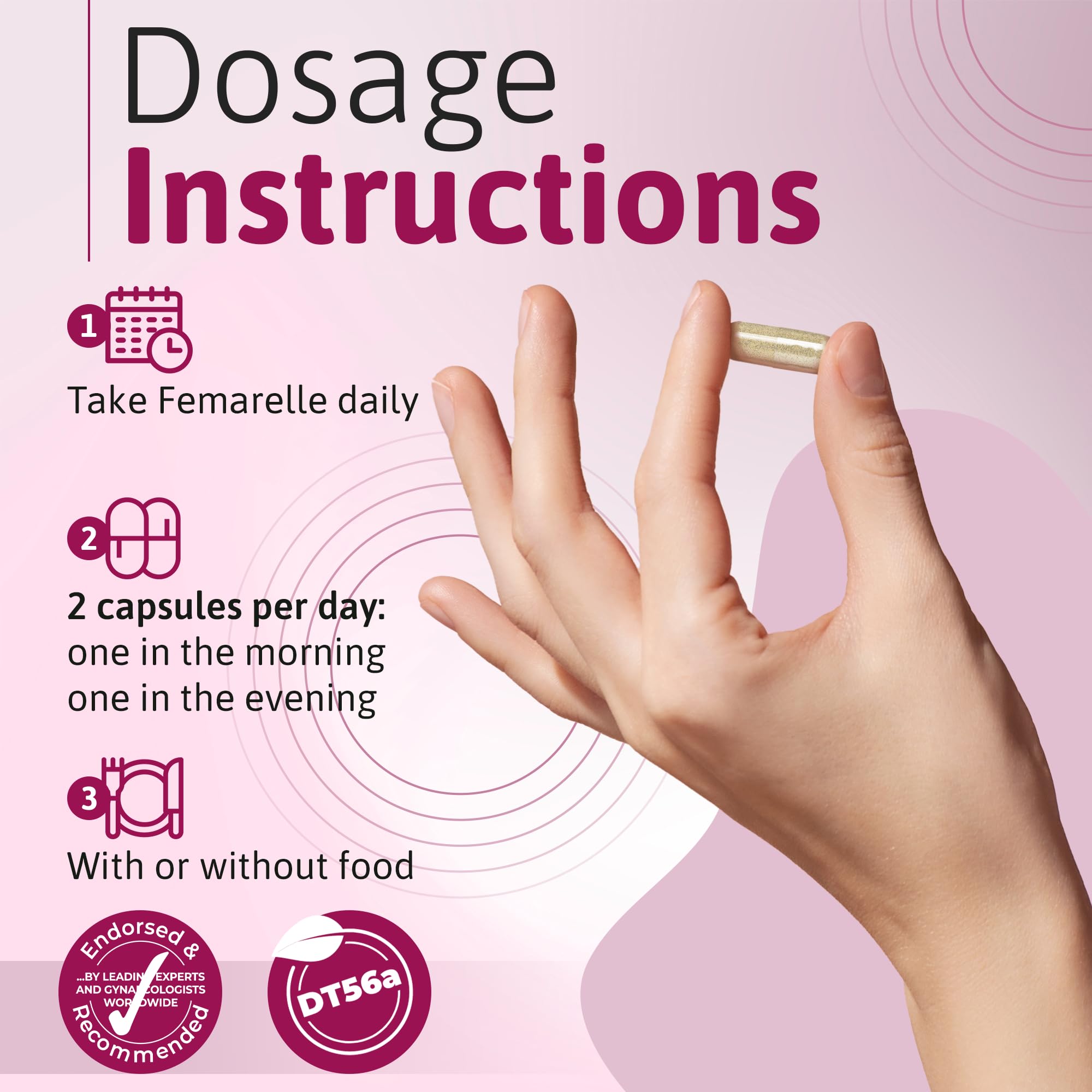 Femarelle® Recharge – Menopause Supplement for Women - Clinically Proven Menopause Relief - Hot Flashes, Night Sweats, Sleep & Libido Support Within 1st Month, Gluten-Free, GMO-Free & Hormone Free FemarelleBuy Supplements Australia