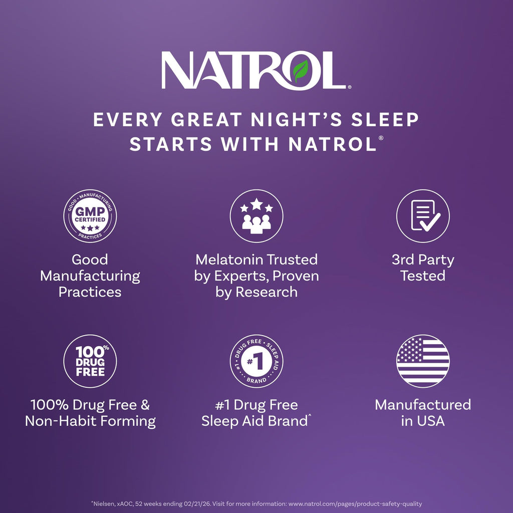 Natrol 10 mg Melatonin Gummies, Sleep Support for Adults, Melatonin Supplements for Sleeping, 90 Strawberry-Flavored Gummies, 45 Day Supply