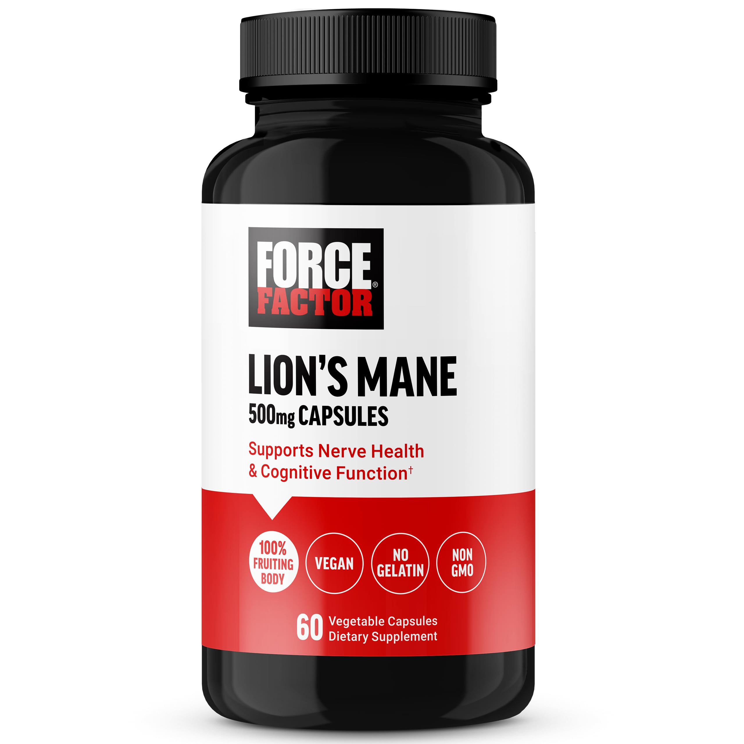 Force Factor Lion’s Mane Supplement Capsules, Memory & Focus Supplement