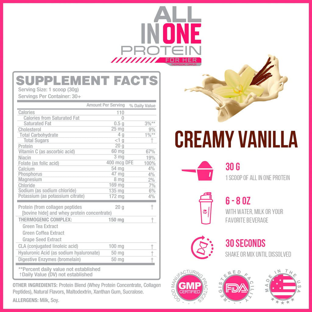 Forzagen All in One Protein for Her, Protein Powder for Women with Collagen Peptides ForzagenBuy Supplements Australia