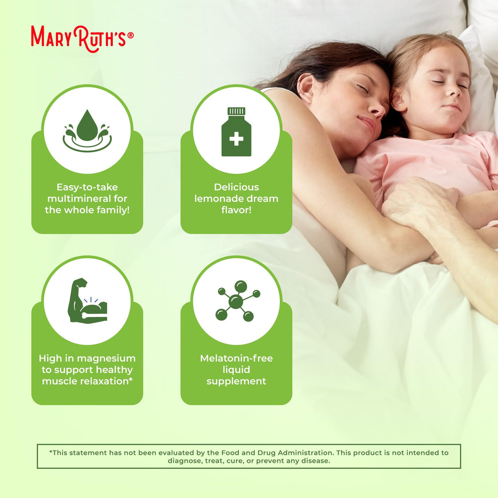 MaryRuth Organics Extra Strength Nighttime Liquid Multimineral | Sugar Free | Calm Magnesium Citrate | NO Melatonin | Calcium Magnesium Zinc | Muscle Relaxation | Lemonade Flavor | Vegan | 32 Serving MARYRUTH'SBuy Supplements Australia