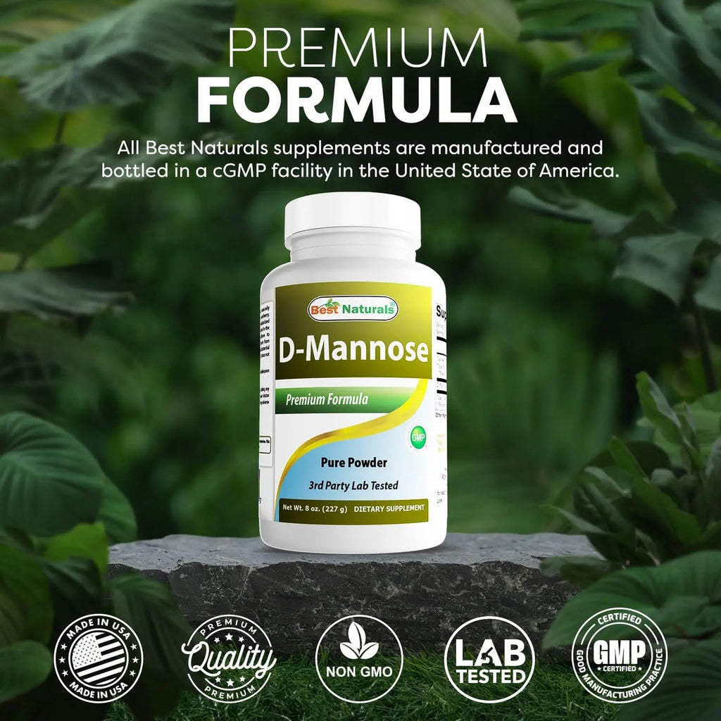 Best Naturals D-Mannose Pure Powder - Urinary Tract Cleanse Supplement - 8 OZ Best NaturalsBuy Supplements Australia
