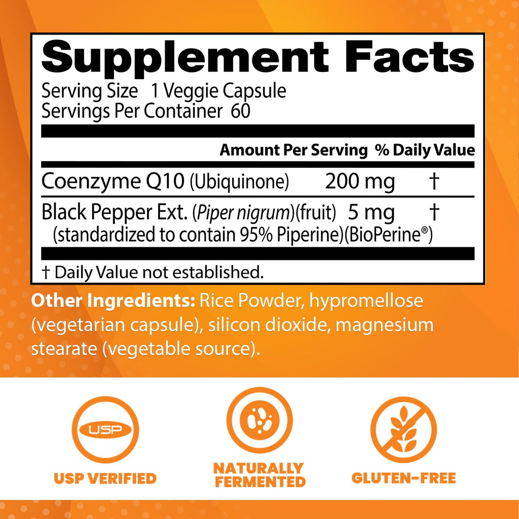 Doctor's Best High Absorption CoQ10 with BioPerine Gluten Free Naturally Fermented Doctor's BESTBuy Supplements Australia