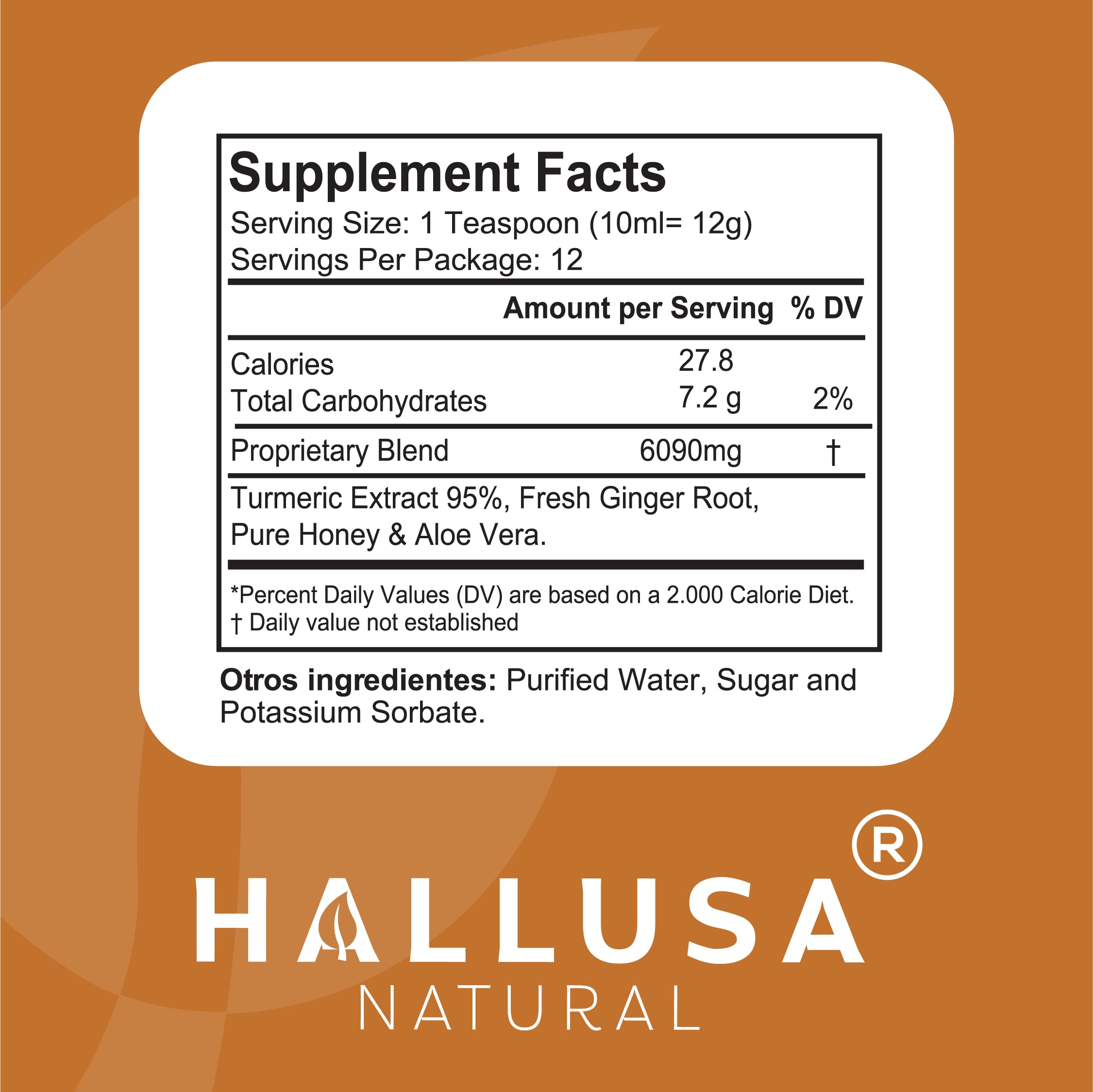 HallSyrup Herbal Supplement for Adults 4 oz – Natural Blend with Turmeric Extract 95%, Fresh Ginger Root, Pure Honey & Aloe Vera – Supports Throat Comfort, Seasonal Wellness & Everyday Vitality Hallusa Natural buy supplements Au