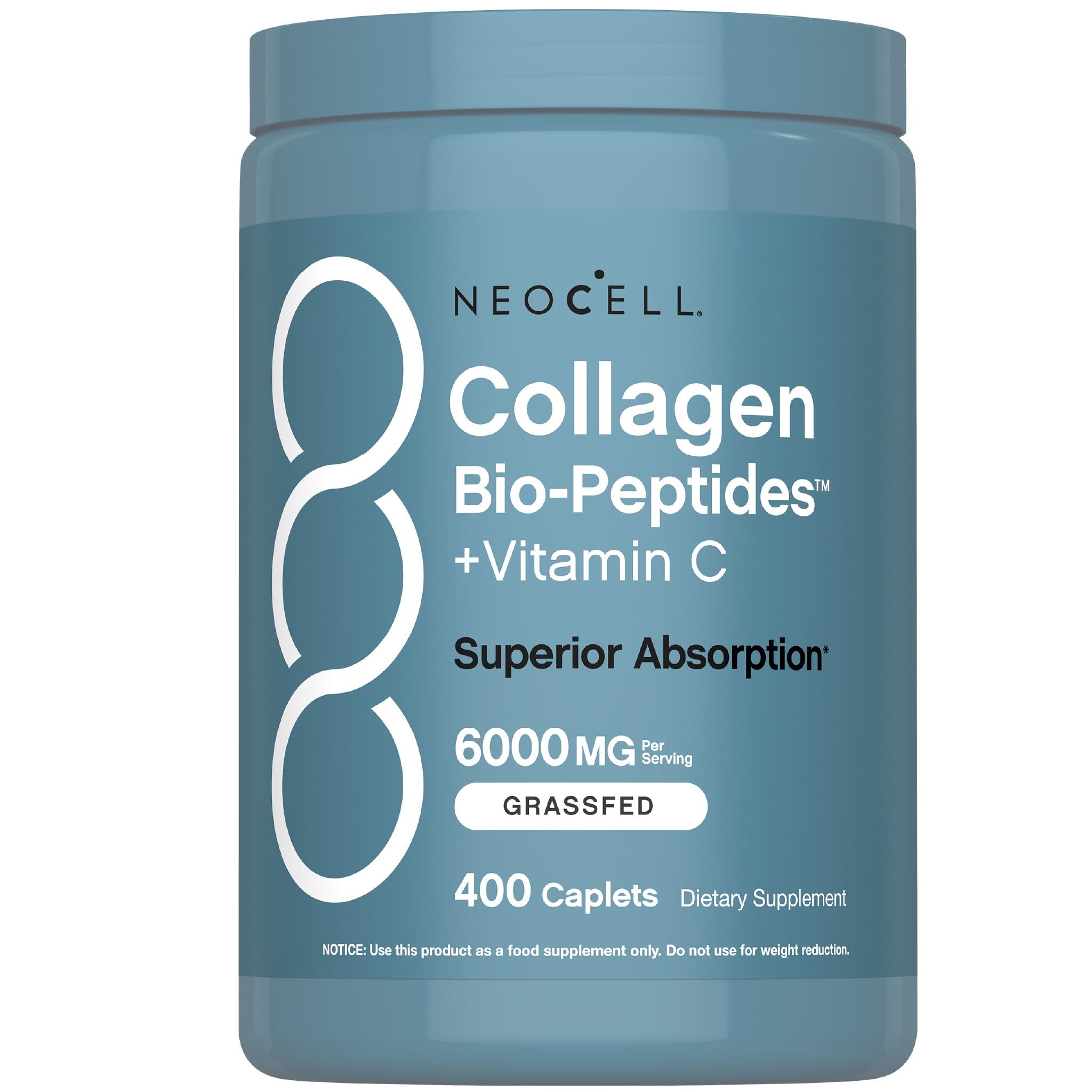 NeoCell Collagen Peptides Pills | 400 Caplets | Grass Fed | with Vitamin C | Superior Absorption Formula | for Women and Men NeoCell buy supplements Au