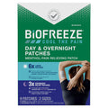 Biofreeze Day & Overnight Pain Relief Patches, Menthol Pain Patches for Arthritis & Muscle Pain Relief, Comfortable & Flexible Fabric Stays in Place, 9 Patches (6 Day, 3 Night) BiofreezeBuy Supplements Australia