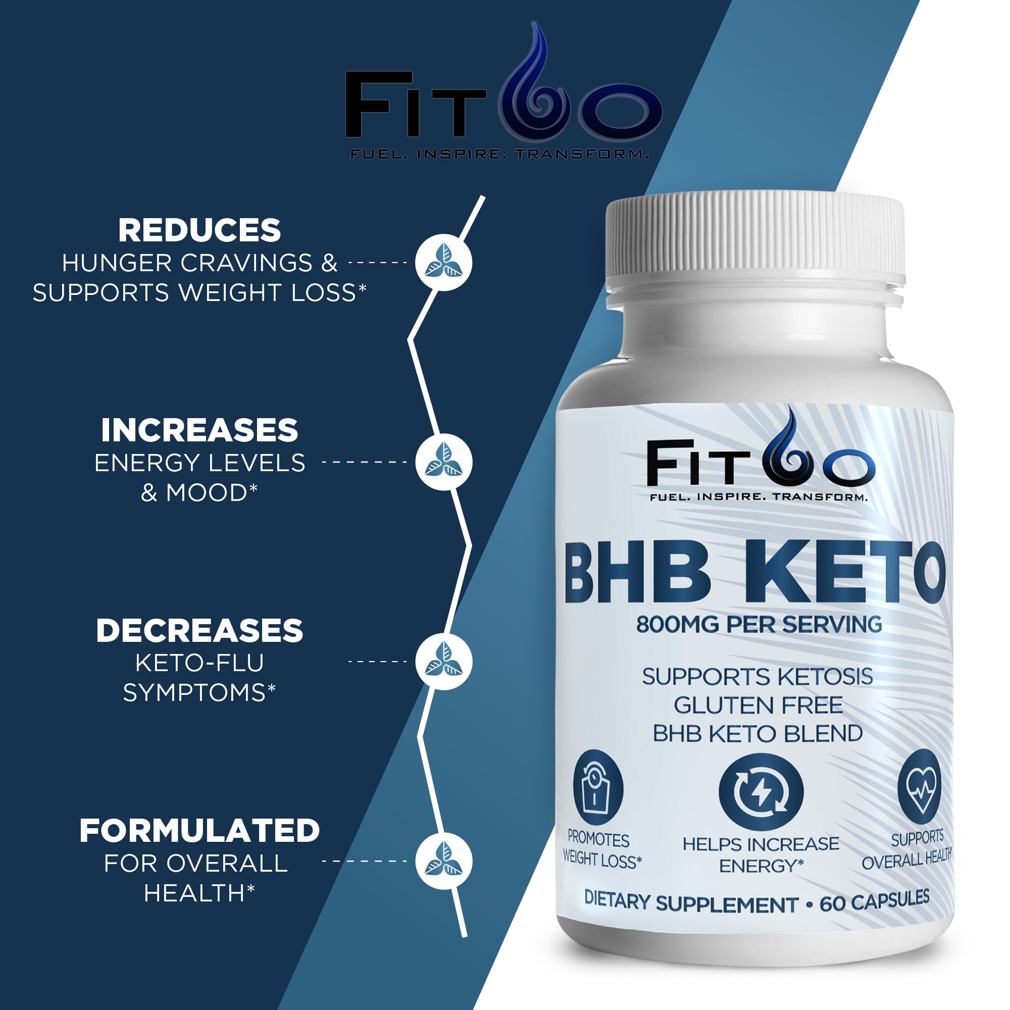 FIT60 Keto Diet Pills for Men & Women - Boost Energy and Mental Clarity for Enhanced Focus FIT60Buy Supplements Australia