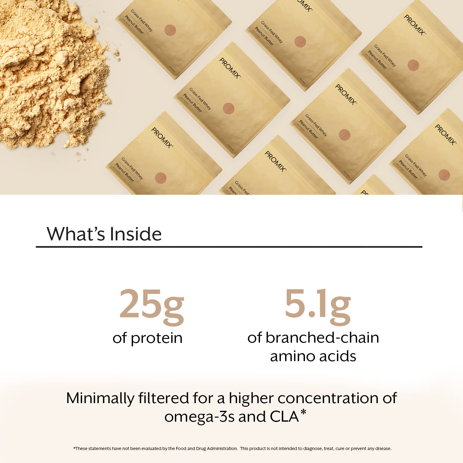 Promix Whey Protein Powder, Peanut Butter - 2.5lb Bulk - Grass-Fed & 100% All Natural ProMix NutritionBuy Supplements Australia