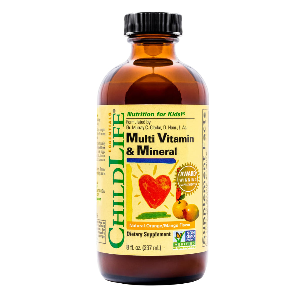 CHILDLIFE ESSENTIALS Kids Multivitamin & Mineral - Kids Vitamins, Liquid Multivitamin for Kids, Toddler Multivitamins, Liquid Vitamins, Baby Multivitamin - Natural Orange & Mango, 8 Fl Oz (Pack of 1) CHILDLIFE ESSENTIALSBuy Supplements Australia