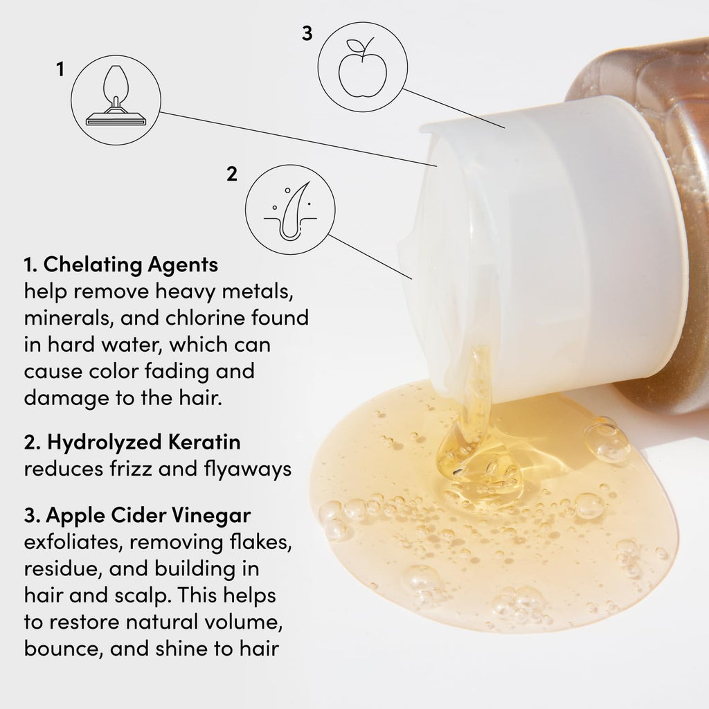 OUAI Detox Shampoo Refill - Clarifying Shampoo for Build Up, Dirt, Oil, Product and Hard Water - Apple Cider Vinegar & Keratin for Clean, Refreshed Hair - Sulfate-Free Hair Care (32 oz) OUAIBuy Supplements Australia