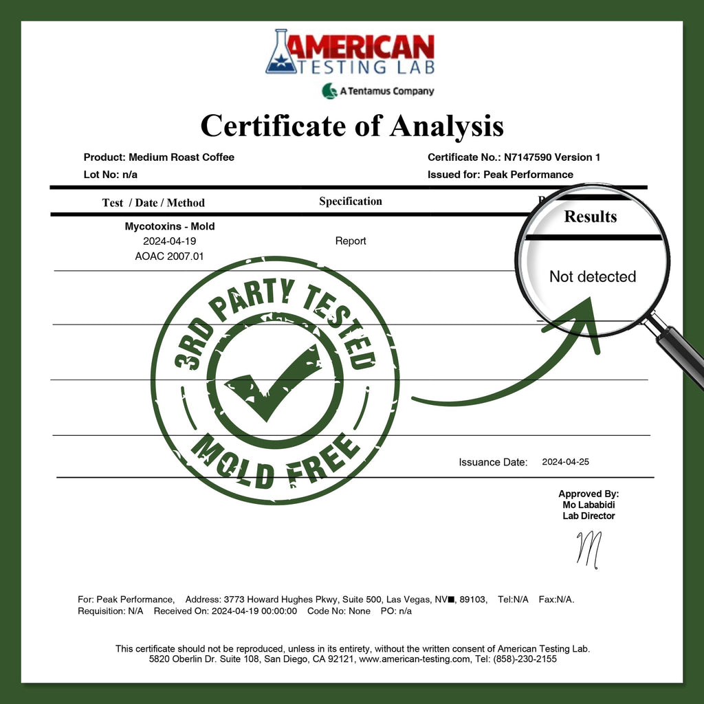 Peak Performance High Altitude Organic Coffee - Fair Trade, Low Acid, Non GMO, and Beans Full of Antioxidants - Medium Roast Smooth Tasting USDA Certified Organic Whole Bean Coffee Bag 12 oz Peak PerformanceBuy Supplements Australia