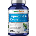NusaPure Huperzine A 400mcg 180 Veggie Capsules (Vegetarian, Non-GMO, Vegan) NusaPureBuy Supplements Australia