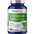 NusaPure Gymnema Sylvestre 50:1 Extract, 250 mg Equivalent to 12,500mg Per Vegan Caps - 150 Count (Non-GMO, Vegan, Bioperine) NusaPureBuy Supplements Australia