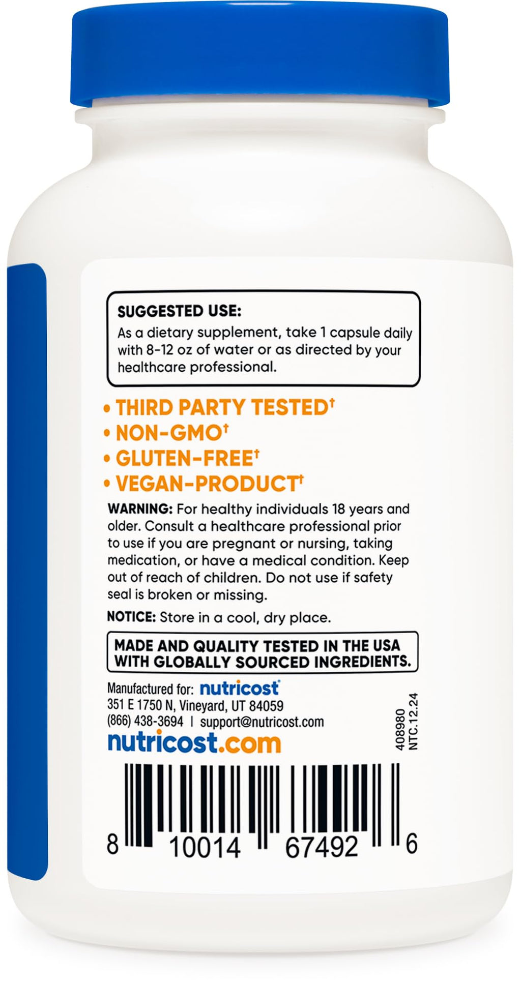 Nutricost Mushroom Complex Supplement, 120 Capsules - 10 Mushroom Blend (with Reishi, Maitake, Shiitake, Lion's Mane, and More) - Non-GMO and Gluten Free NutricostBuy Supplements Australia
