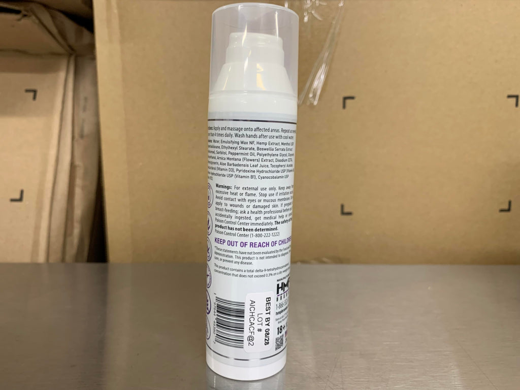 HMP BRANDS Neuropathy Cream Nerve Hemp Cream 2000mg Maximum Strength for Feet, Hands, Legs, Toes, Back. Natural Arnica, Vitamin D3 B1 B6 B12 w Menthol, Made in USA 2.1oz HMP BRANDSBuy Supplements Australia