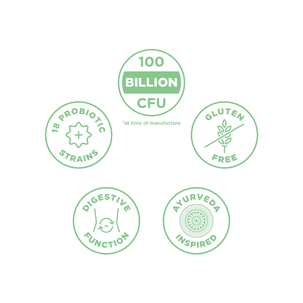 Ancient Nutrition Probiotics, Probiotics Ultimate 100 Billion CFUs*/Serving, Digestive and Immune Support, Gluten Free,