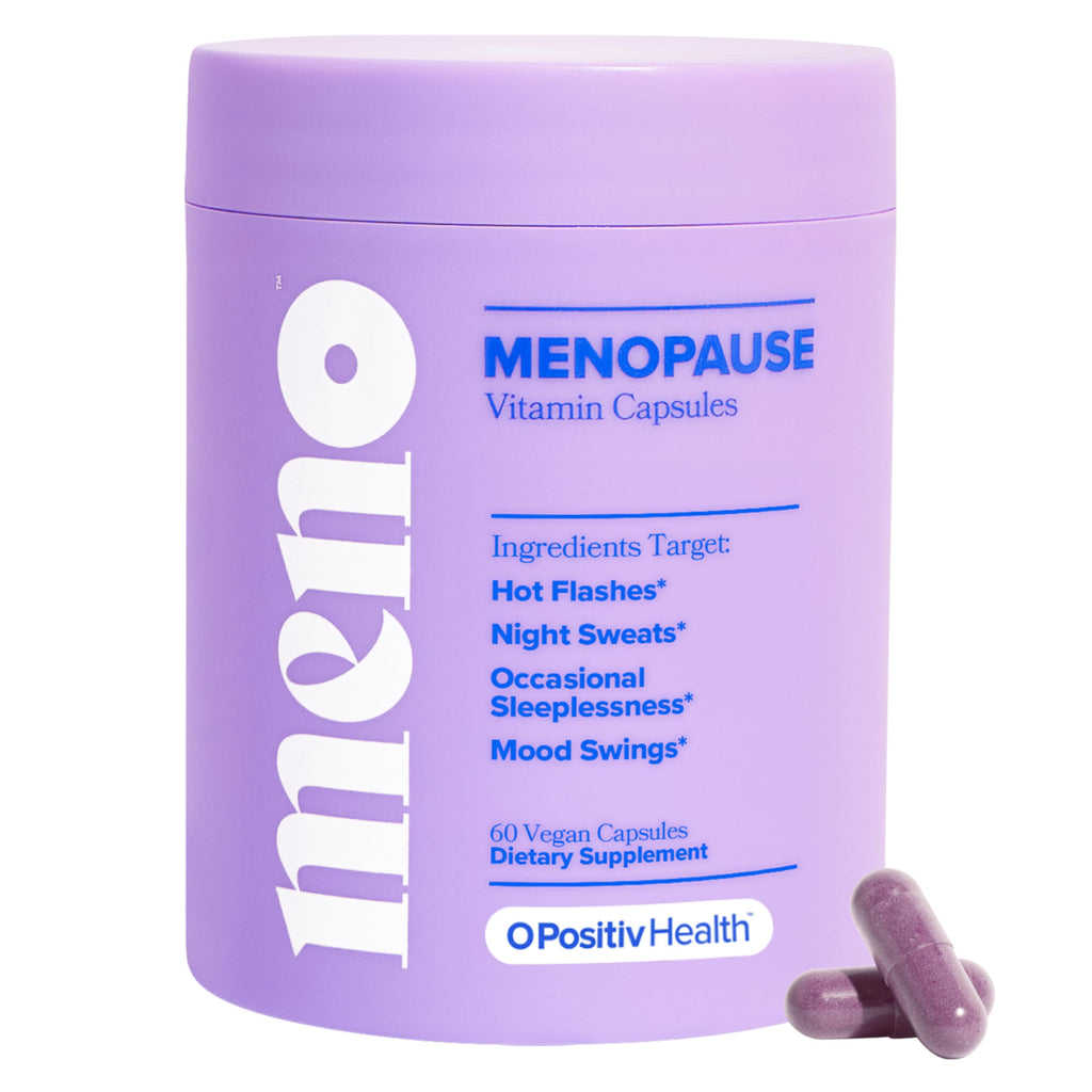 O Positiv MENO Vitamins for Menopause - Hormone-Free Menopause Supplement for Women - Black Cohosh & Ashwagandha KSM-66 - Helps Relieve Hot Flashes, Night Sweats, Mood Swings - 30 Servings (Pack of 1) O PositivBuy Supplements Australia