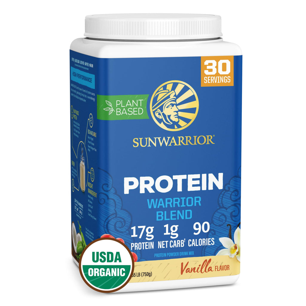 Sunwarrior Vegan Protein Powder Organic Plant-Based Protein | BCAA Amino Acids Hemp Seed Plant Protein | Soy Free Dairy Free Gluten Free Synthetic Free Non-GMO