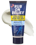 RUB ON RELIEF Arthritis Pain Relief Cream – 10-in-1 Non-Greasy Joints Pain Cream for Knees, Back, Neck, Hands, & Muscle Aches with Menthol, Camphor, Arnica, MSM & Turmeric Up to 8 Hours, 3oz (1 Pack) RUB ON RELIEFBuy Supplements Australia